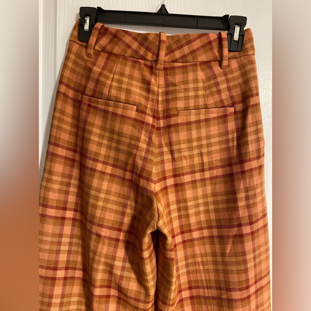 Aritzia Wilfred High Waisted Wool Blend Plaid Carnaby Carrot Ankle Pants Size 0 - Picture 9 of 14